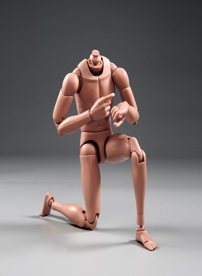 RoofWorld 1:6 Scale Nude Male Figure Body, Europe/Asian Skin Muscular Body Model Man Action Figure Fit 12Inch Doll Without Head Sculpt for Head with Neck (MX02-A) - Image 5